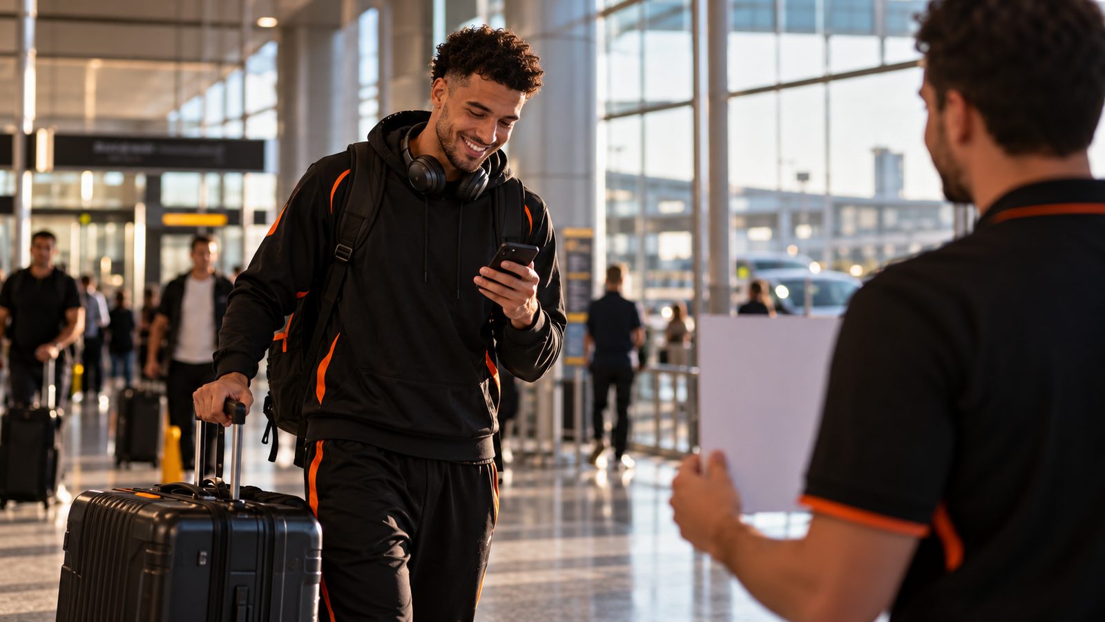 A new signing arrives and the club welcomes him